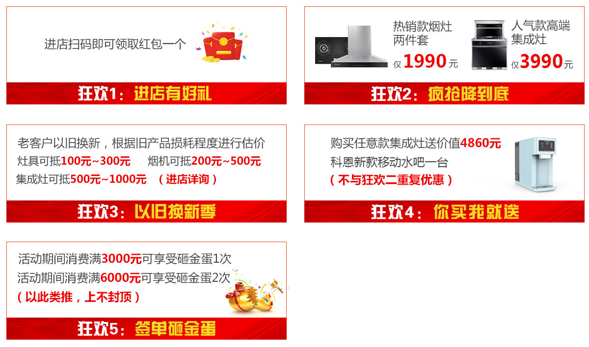 2019年6月活動，618狂歡趴-科恩電器帶回家