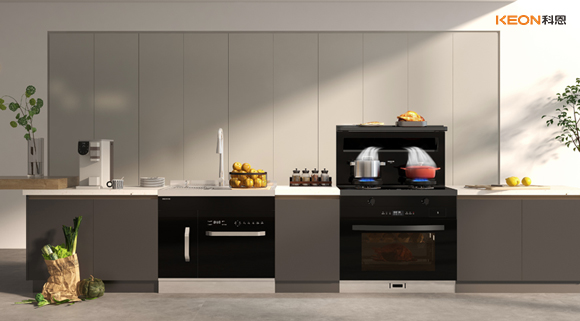 科恩A2蒸烤一體集成灶，一平方米的空間魔法！