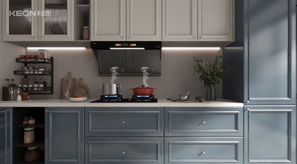 廚房zui潮搭配！科恩6550+KN700金剛防爆灶！